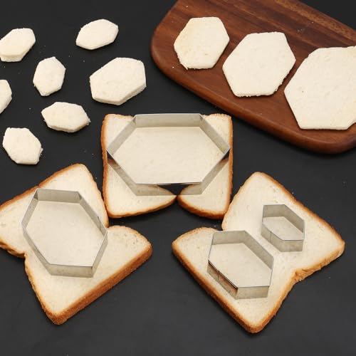 Hexagon Cookie Cutter Set 4 Sizes (4 Count)