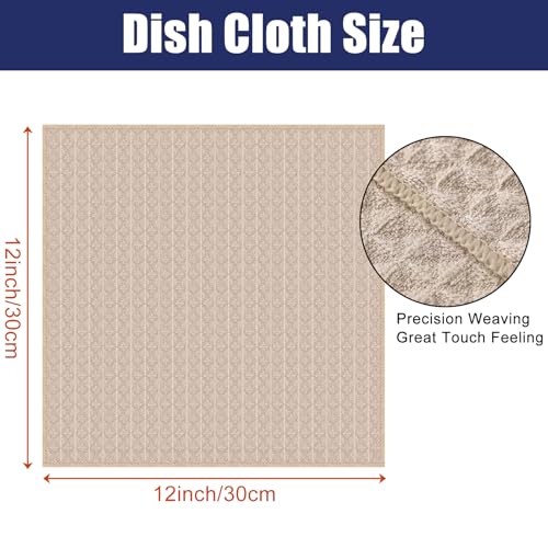 Microfiber Waffle Weave Kitchen Dish Cloths (12 Count)
