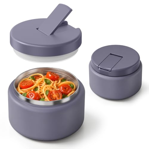 13.5oz Soup Thermo for Hot Food Kids with Buckle Lid Insulated Vacuum Food Jar Wide Mouth Leakproof Stainless Steel Lunch Container