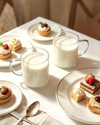 Glass Coffee Mugs (4 Count)
