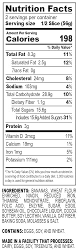 Nadel NATURALLY DELICIOUS BANANA CHOCOLATE CHIP CAKE SLICES (4 Count)