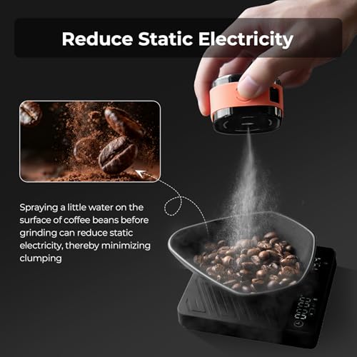 Magnetic Rechargeable Coffee Bean Spray Bottle & Tray Set