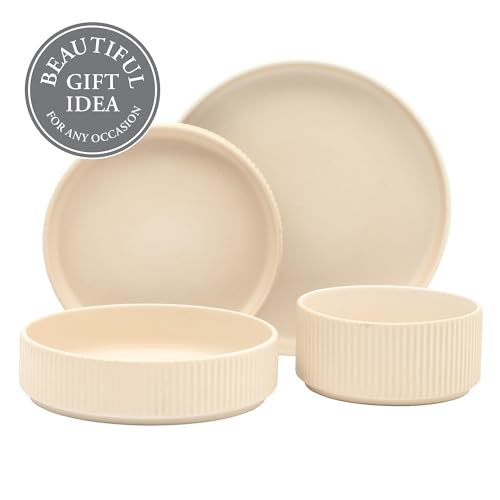 Deerfield 16 Piece Stoneware Dinnerware Set
