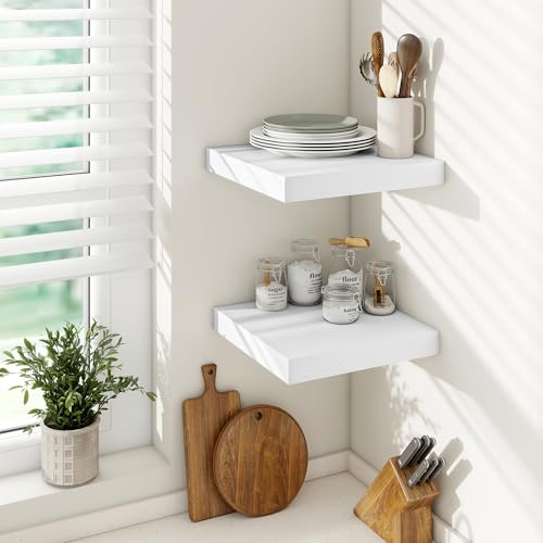 Square Floating Shelves 12x12” Set of 2 (2 Count)