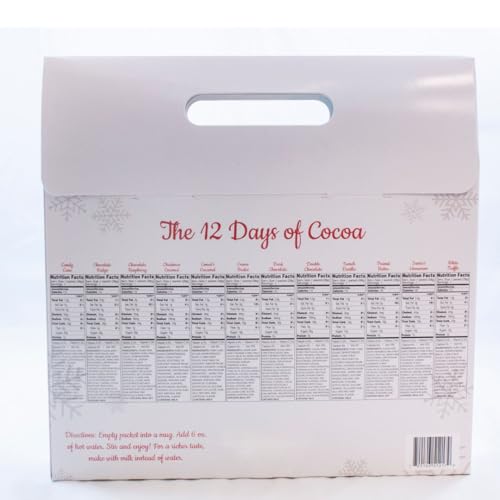 Christmas Cocoa Gift Hot Chocolate Gourmet Gift Box Set or Sampler (12 Ounce)