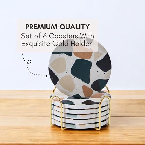 Terrazzo Coasters Set of 6 (6 Count)