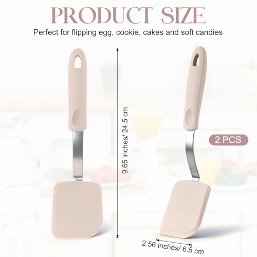 2 Pcs Mini Silicone Cookie Brownie Spatula (2 Count)