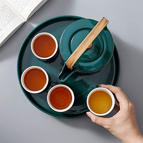 Ceramic Coffee Tea Gift Sets Cups Service for 4 Teapot and Tray Afternoon Tea Cup Gift Box