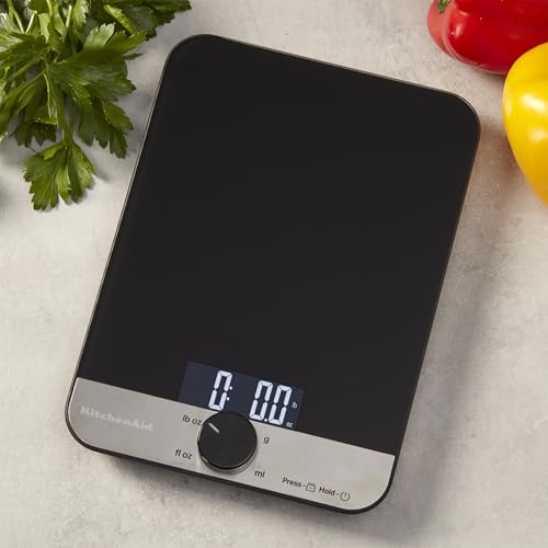 KQ908 Glass Surface 11 Pound Capacity Digital Kitchen and Food Scale