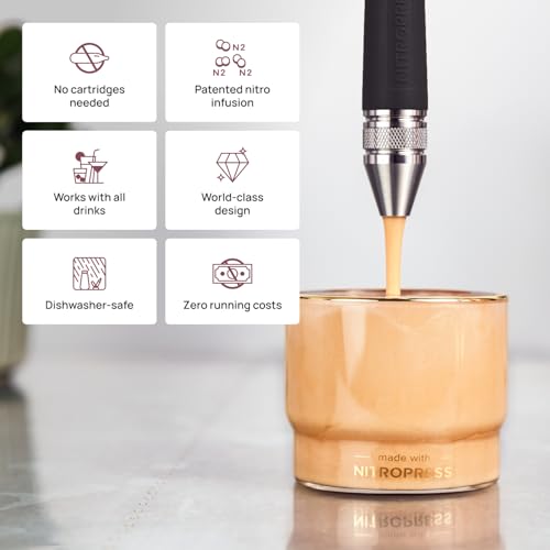 NitroPress DS Electric Nitro Cold Brew Coffee & Cocktail Maker Machine