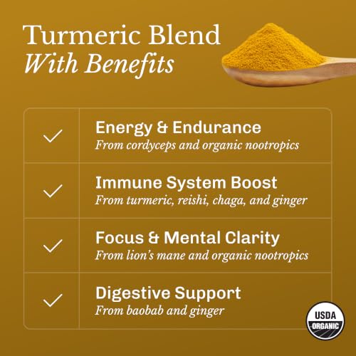 MUDWTR Turmeric Decaf Mushroom Drink (6.4 Ounce)