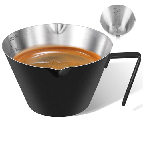 1 Pc Stainless Steel Espresso Shot Cup with Dual Scale