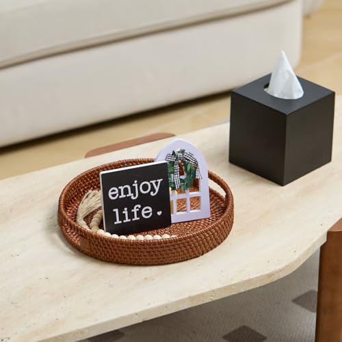 11.8 inch Round Rattan Tray