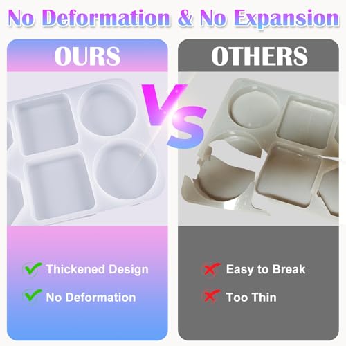 Deep Coaster Resin Molds Silicone