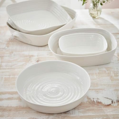Sophie Conran 11 Inch White Fine Porcelain Round Roasting Dish