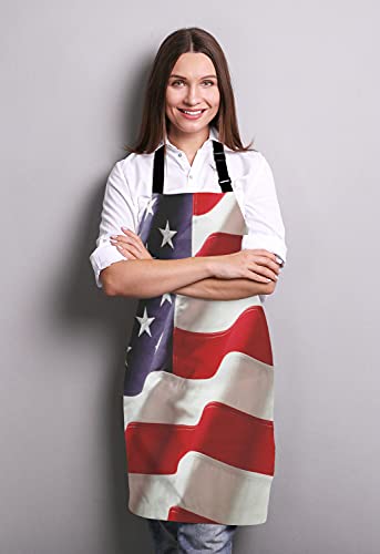 USA Flag Kitchen Cooking BBQ Chef Apron