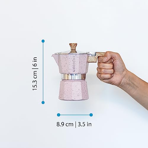 Milano Stovetop Espresso Maker Moka Pot 3 espresso Cup