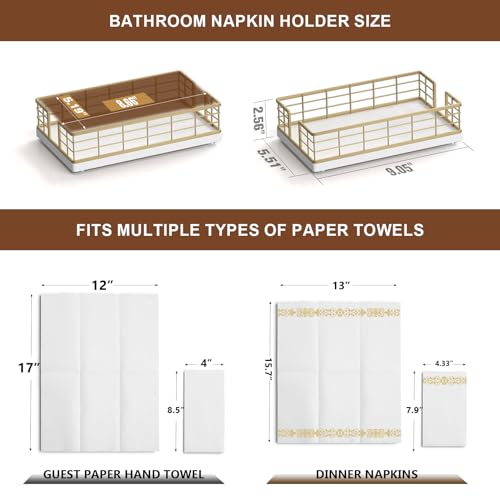Guest Towel Holder Tray for Bathroom