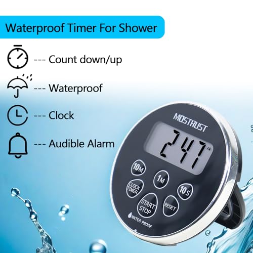Digital Waterproof Shower Clock Timer