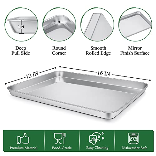 16 Inch Cookie Baking Sheet Pan with Wire Rack