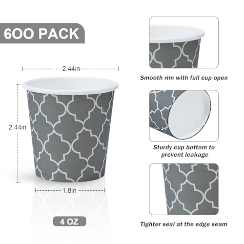 Coffee Cups 4oz 600Pack (600 Count)