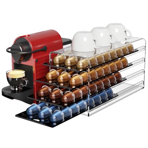 Acrylic Coffee Pod Holder for Nespresso OriginalLine Capsules