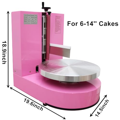 6 14" Cake Decorating Coating Machine Cream Spreading 110V