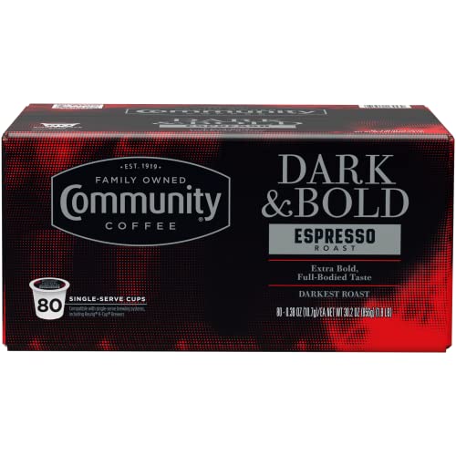 Dark & Bold Espresso Roast Coffee Pods (80 Count)