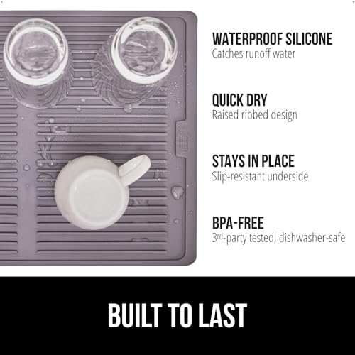Patented BPA Free Silicone Dish Drying Mat