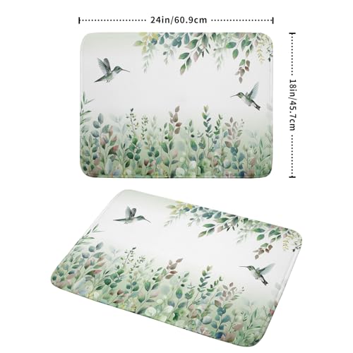 Hummingbird Dish Drying Mat for Kitchen Countertop