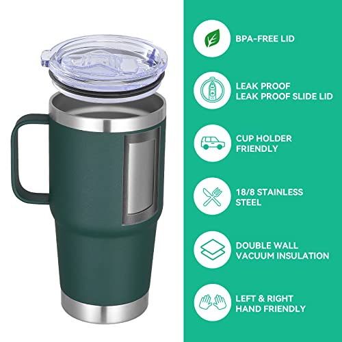 20 oz Tumbler Bulk with Handle Lid and Straw (12 Count)