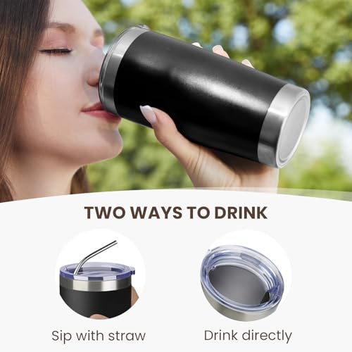 20oz Tumbler 12 Pack Double Wall Vacuum Insulated Travel Mug Bulk (12 Count)