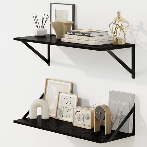 Deep Floating Shelves for Wall (2 Count)
