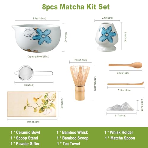 Matcha Whisk Set Cute (8 Count)