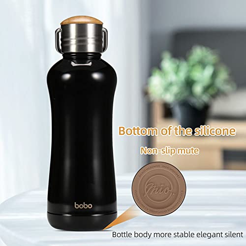 Mini Insulated Water Bottle With Bamboo Lid
