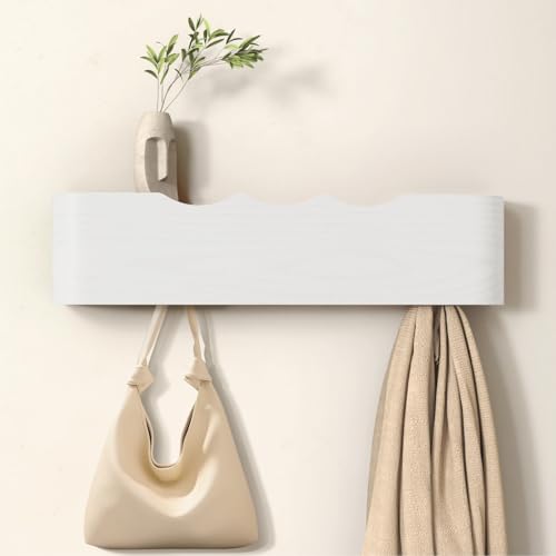 Wall Mounted Coat Rack with Shelf