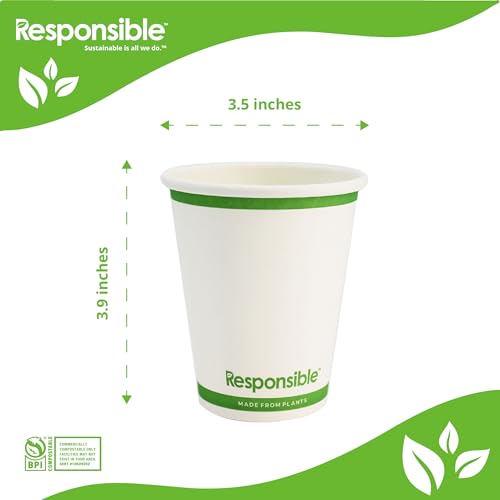 Certified Compostable 10 oz Paper Cups (10 Count)