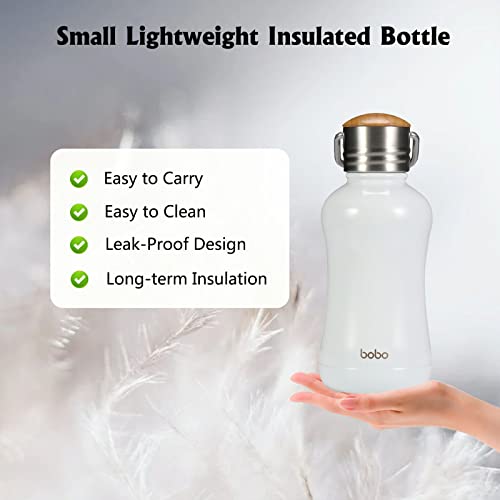 Mini Insulated Water Bottle With Bamboo Lid