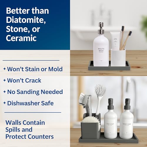 Countertop & Vanity Silicone Tray
