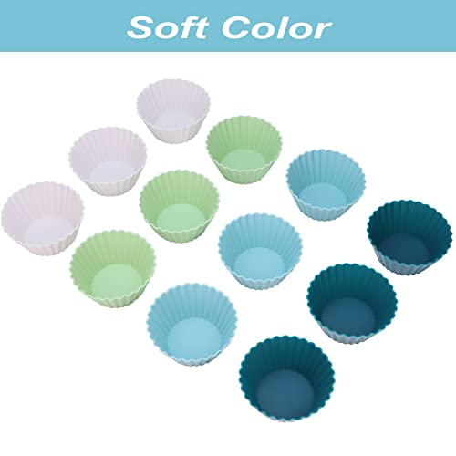 Large Silicone Baking Muffin Cups (12 Count)