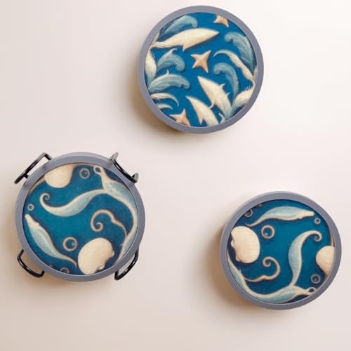 Absorbent Coasters for Drinks with Holder (7 Count)