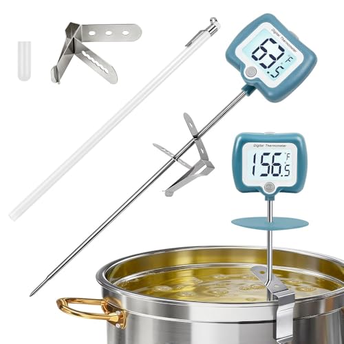 Candy Thermometer for Candy Making with Rotatable Large Display 10'' Long Probe