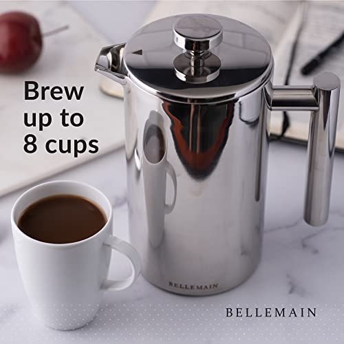 French Press Coffee Maker Extra Filters Included