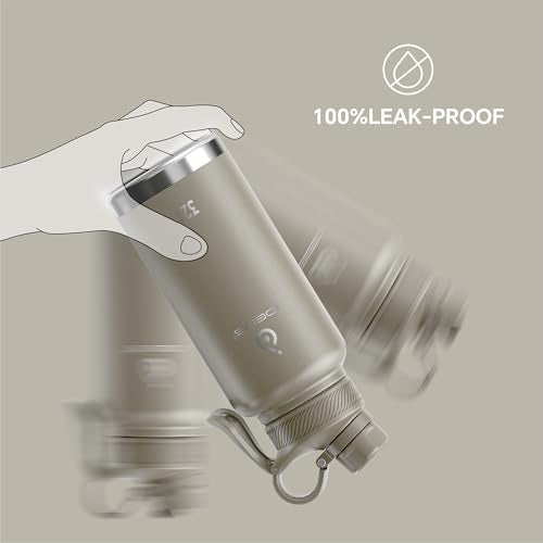 Insulated Stainless Steel Water Bottle with 2 Leak