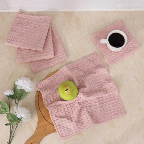 Microfiber Waffle Weave Kitchen Dish Cloths (8 Count)