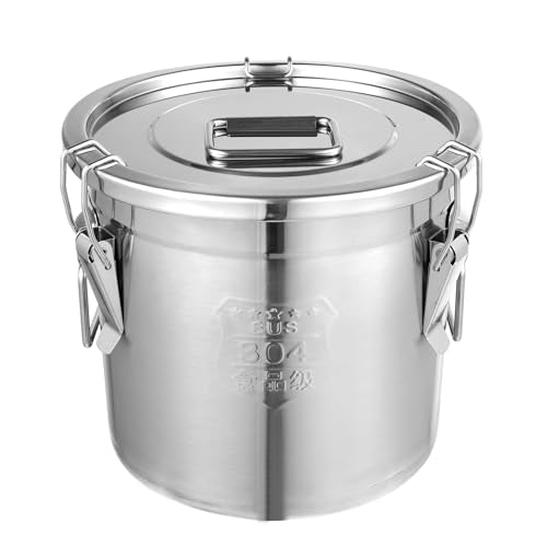 405 OZ Stainless Steel Canister Rice Cereal Grain Storage Containers with Lid Airtight Coffee Bean Storage Milk Flour Sugar Food Storage for Home Bar Restaurant