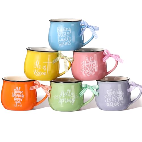 Easter Mugs Set of 6 (6 Count)