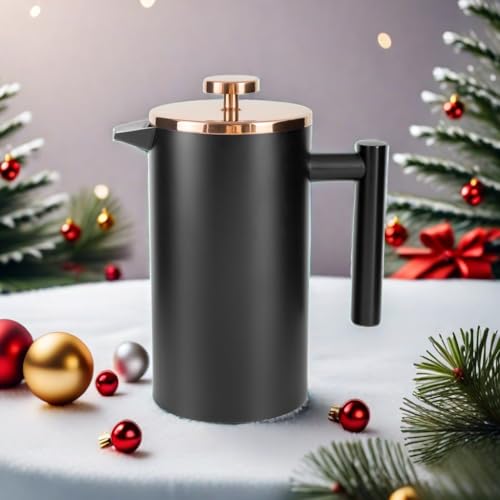 Black French Press Stainless Steel 34oz (34 Ounce)