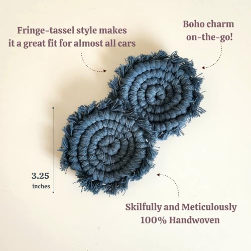 Cotton Car Coasters for Cup Holders (2 Count)