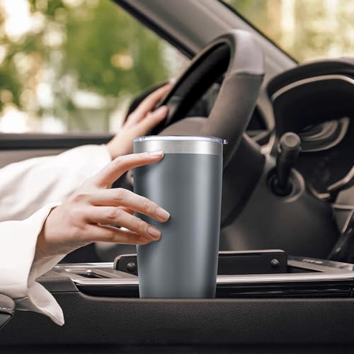 20 oz Tumbler with Lid Stainless Steel Insulated Tumblers Bulk Cups Mug (4 Count)